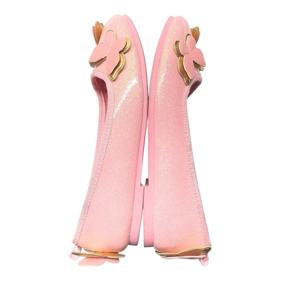 Wicked Pink Glitter Butterfly Flats Girls Size 13 - Picture 10 of 10